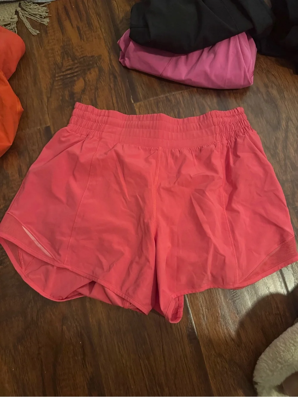 lululemon athletica Coral Athletic Running Shorts